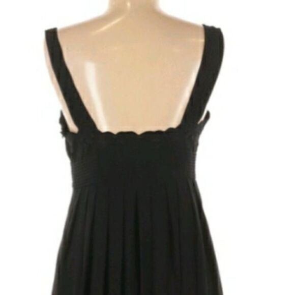 Antonio Melani Slip Sheer Floral Applique Scalloped Fit & Flare Midi Dress Sz 6 - Picture 7 of 14